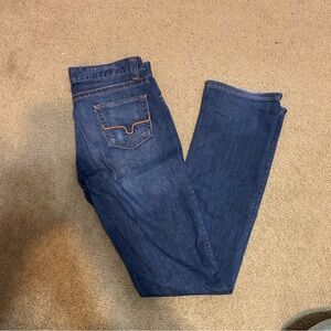 Kimes Ranch Classic Blue Jeans with Orange Stitching